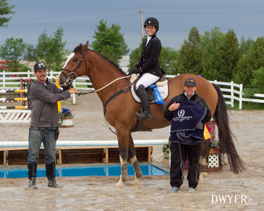 Dannee Risler and "Kryptonite" assisted by Tom Urban and Patrice Urban are the winners of the $15,000 Mid States Summer Grand Prix